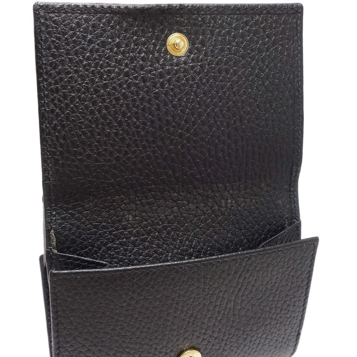 Gucci Black Leather Wallet (Tri-Fold) (Pre-Owned)