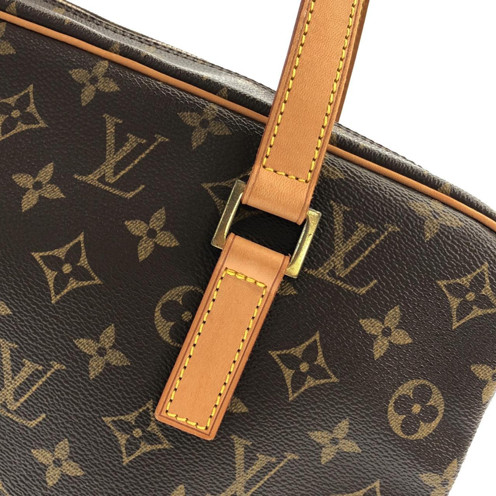 Louis Vuitton Monogram Marron Coated Canvas Shoulder Bag (Pre-Owned)