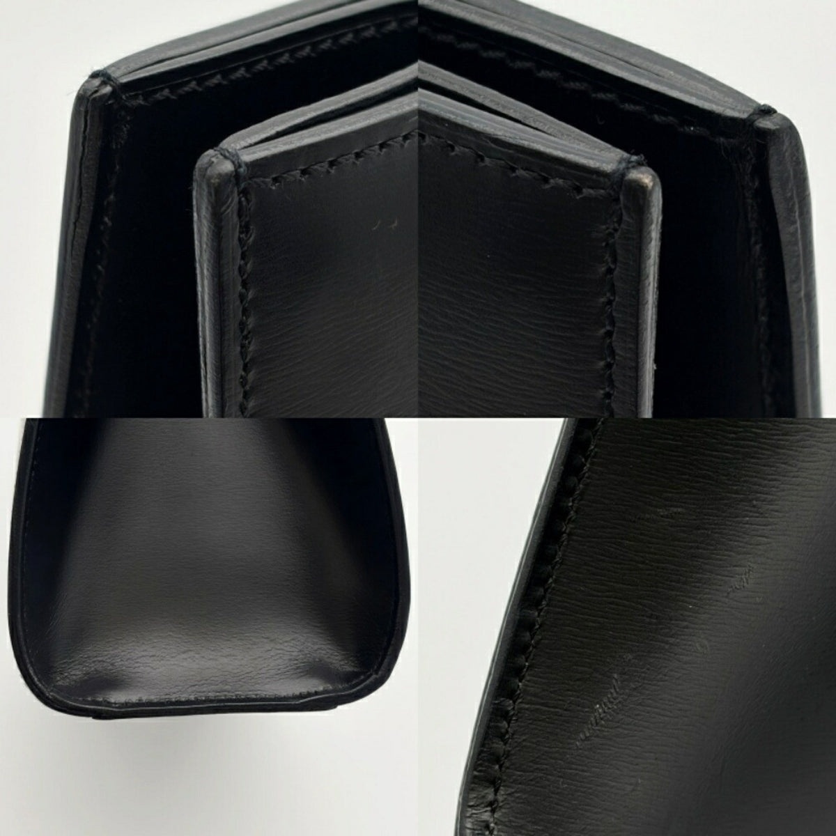 Cartier Panthère Black Leather Shoulder Bag Tote Bag (Pre-Owned)