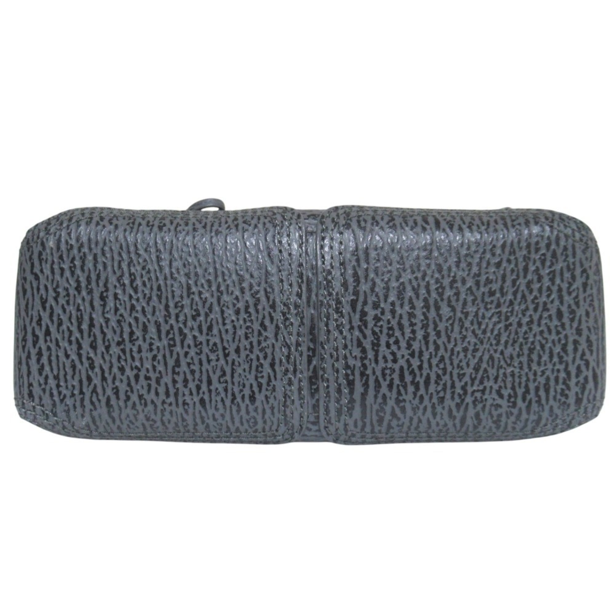 3.1 Phillip Lim Gray Leather Handbag Shoulder Bag (Pre-Owned)