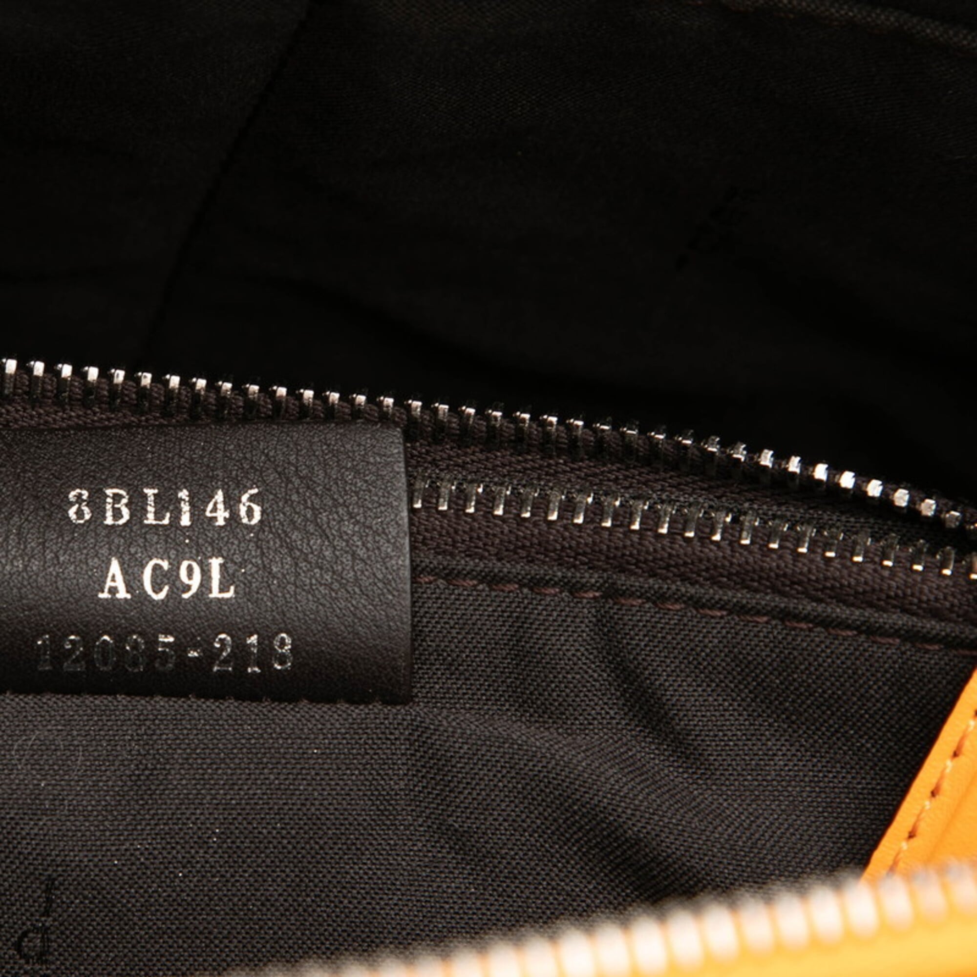 Fendi Orange Leather Handbag Shoulder Bag (Pre-Owned)