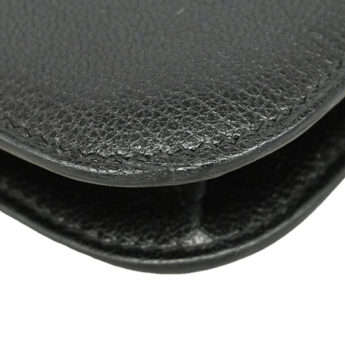 Hermes Black Chevre Myzore Leather Shoulder Bag (Pre-Owned)