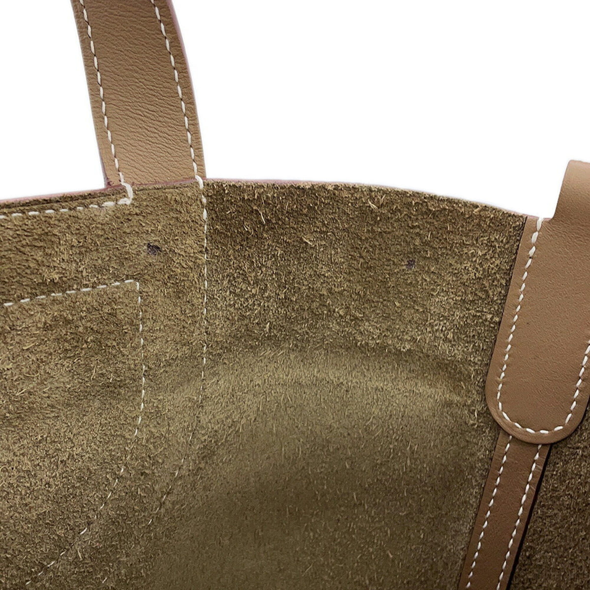 Hermes Etoupe Gray Taurillon Clemence Leather Swift Leather Tote Bag (Pre-Owned)