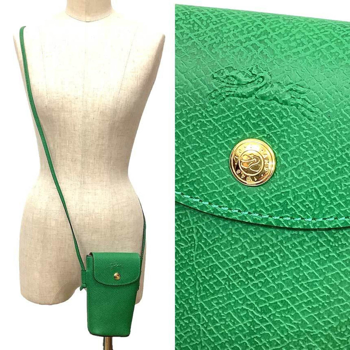 Longchamp Leather Shoulder Bag (Pre-Owned)