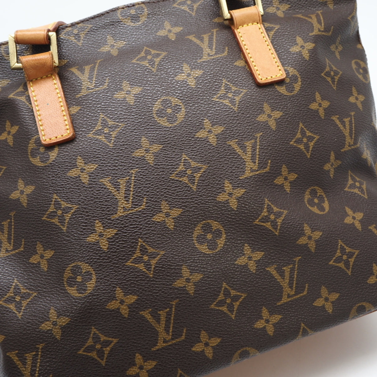 Louis Vuitton Monogram Brown Coated Canvas Leather Handbag (Pre-Owned)
