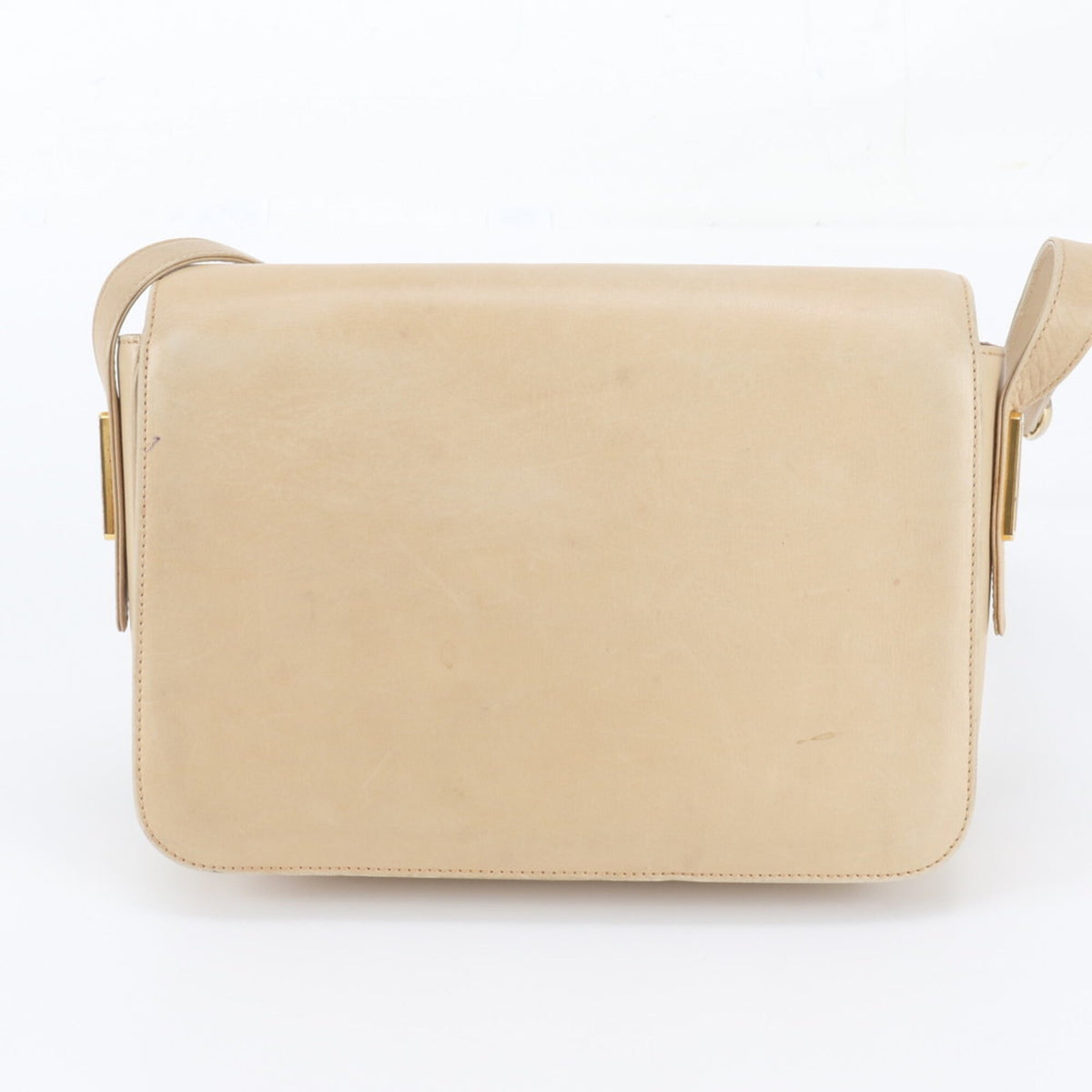 Gucci Beige Leather Handbag Shoulder Bag Tote Bag (Pre-Owned)