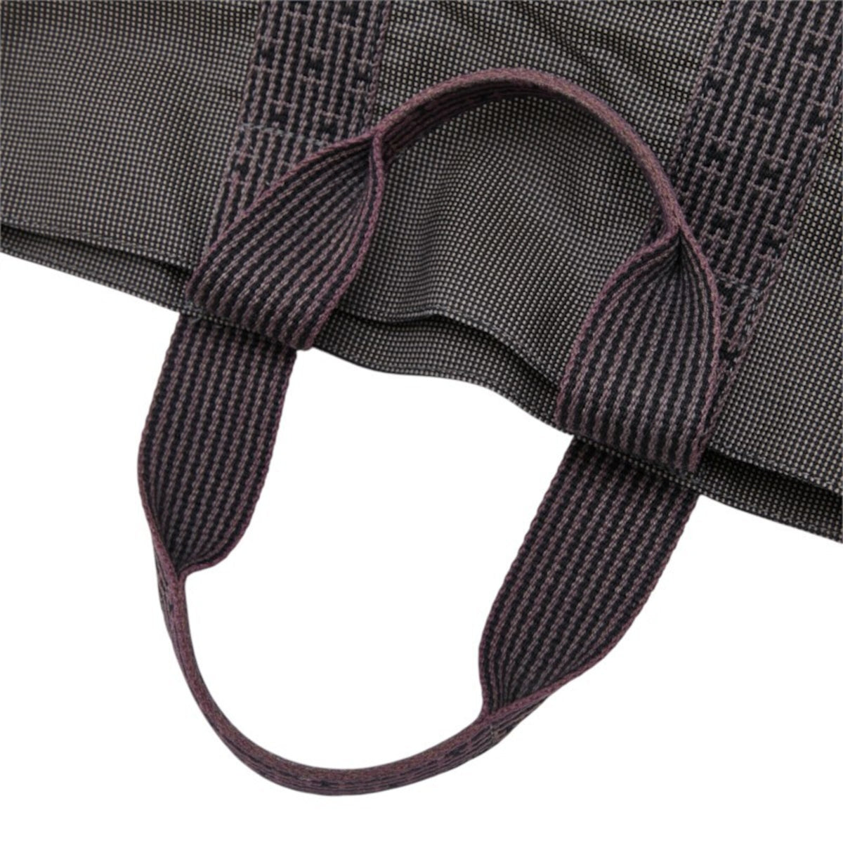 Hermes Her Line Gray Canvas Tote Bag (Pre-Owned)