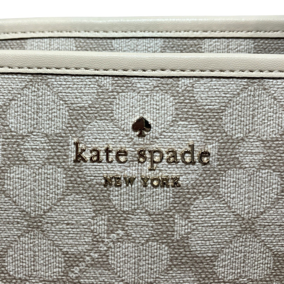 Kate Spade Beige Pvc Tote Bag (Pre-Owned)