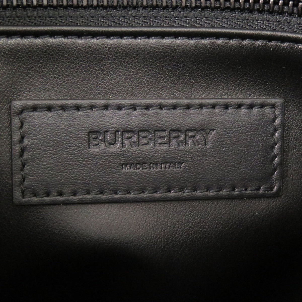 Burberry Black Orange Pvc Leather Tote Bag (Pre-Owned)