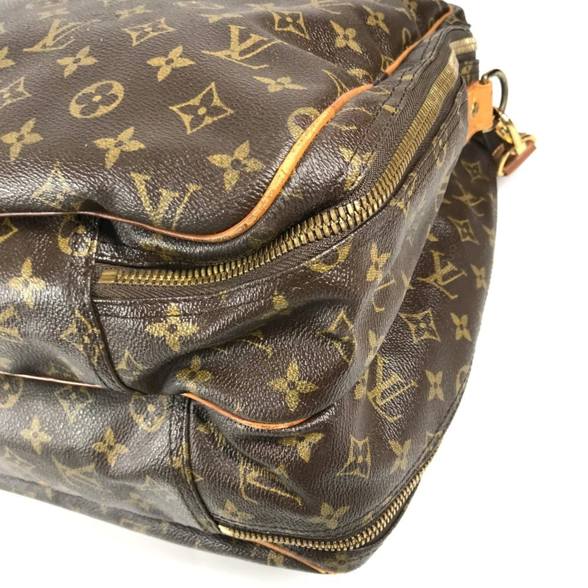Louis Vuitton Brown Monogram Boston Bag Handbag Shoulder Bag (Pre-Owned)