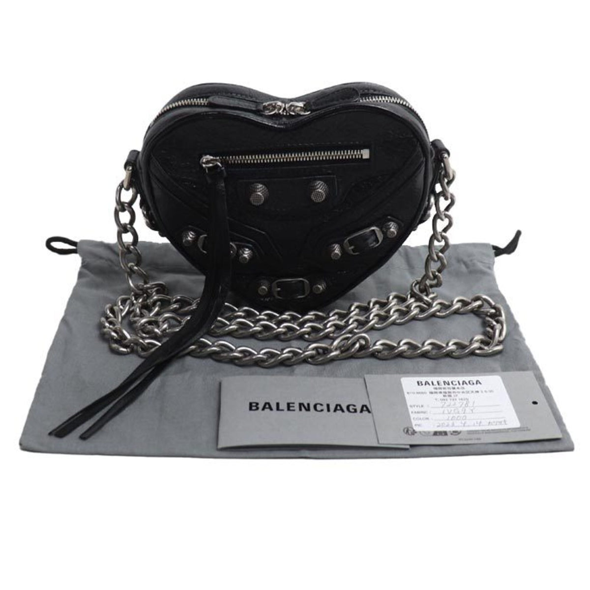 Balenciaga Black Leather Shoulder Bag (Pre-Owned)