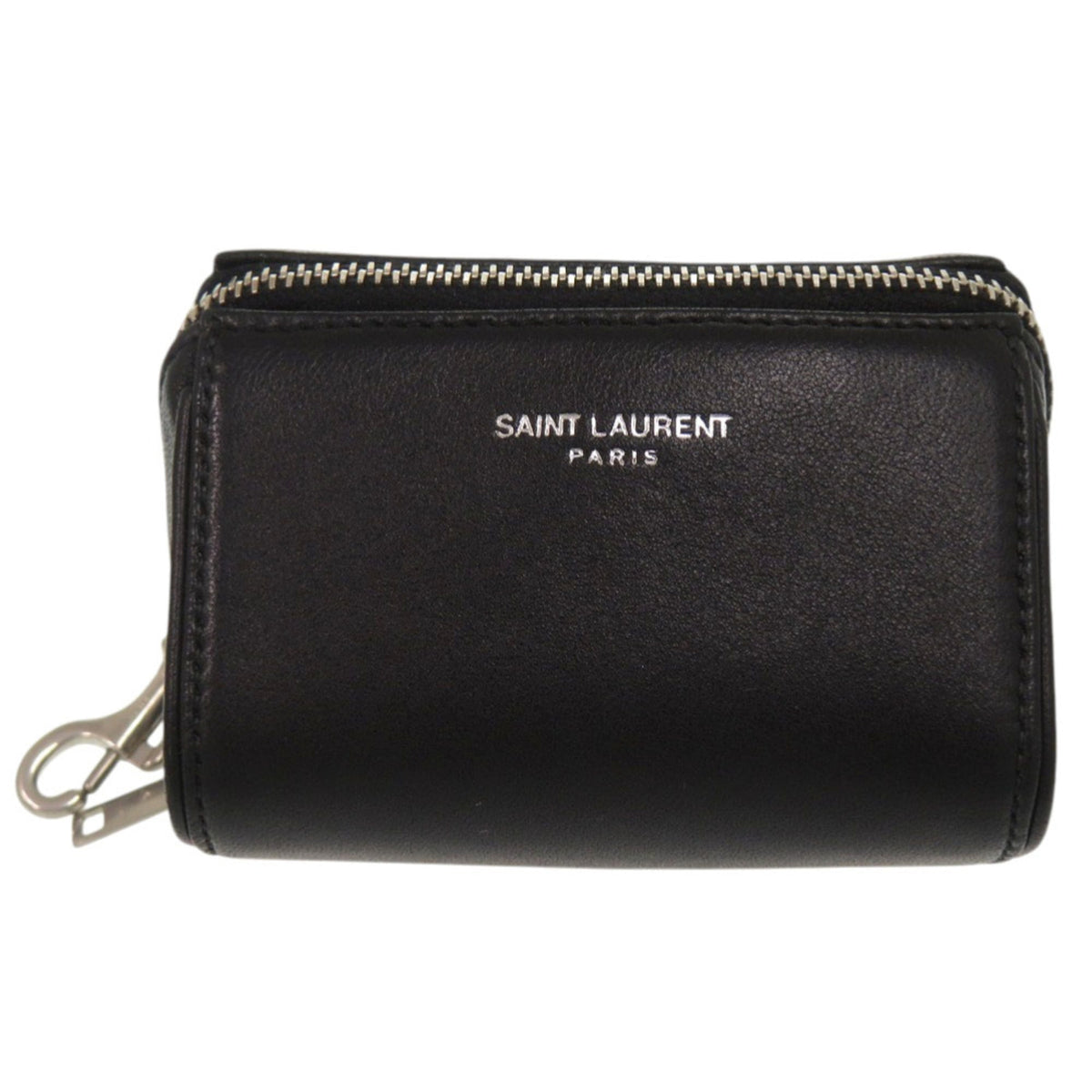 Yves Saint Laurent Black Leather Pouch Shoulder Bag (Pre-Owned)