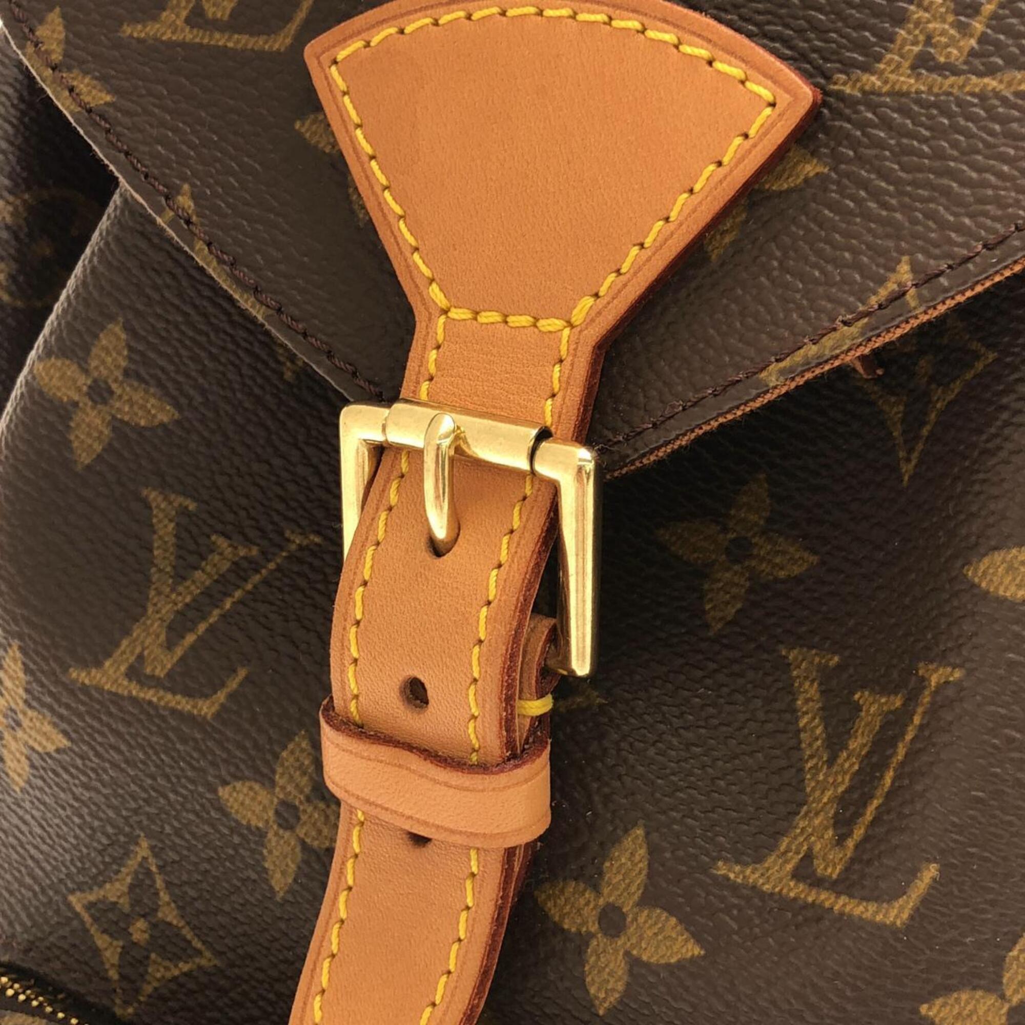 Louis Vuitton Brown Coated Canvas Backpack (Pre-Owned)