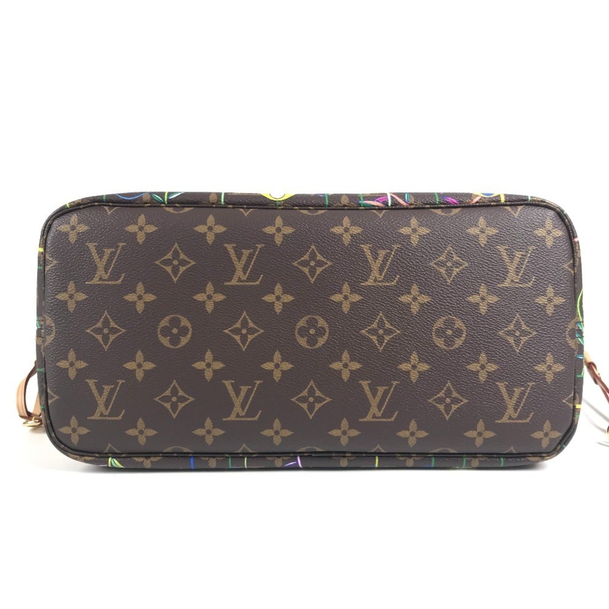 Louis Vuitton Brown Multi-Color Monogram Handbag Pouch Shoulder Bag Tote Bag (Pre-Owned)