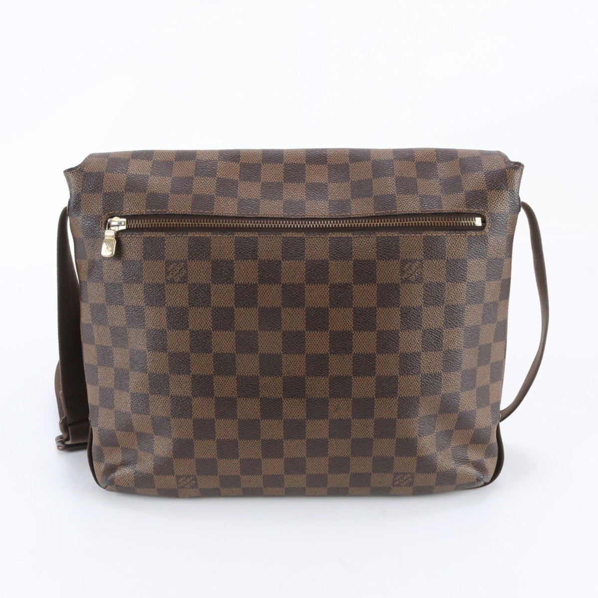 Louis Vuitton Ebene Leather Coated Canvas Messenger Bag Shoulder Bag (Pre-Owned)
