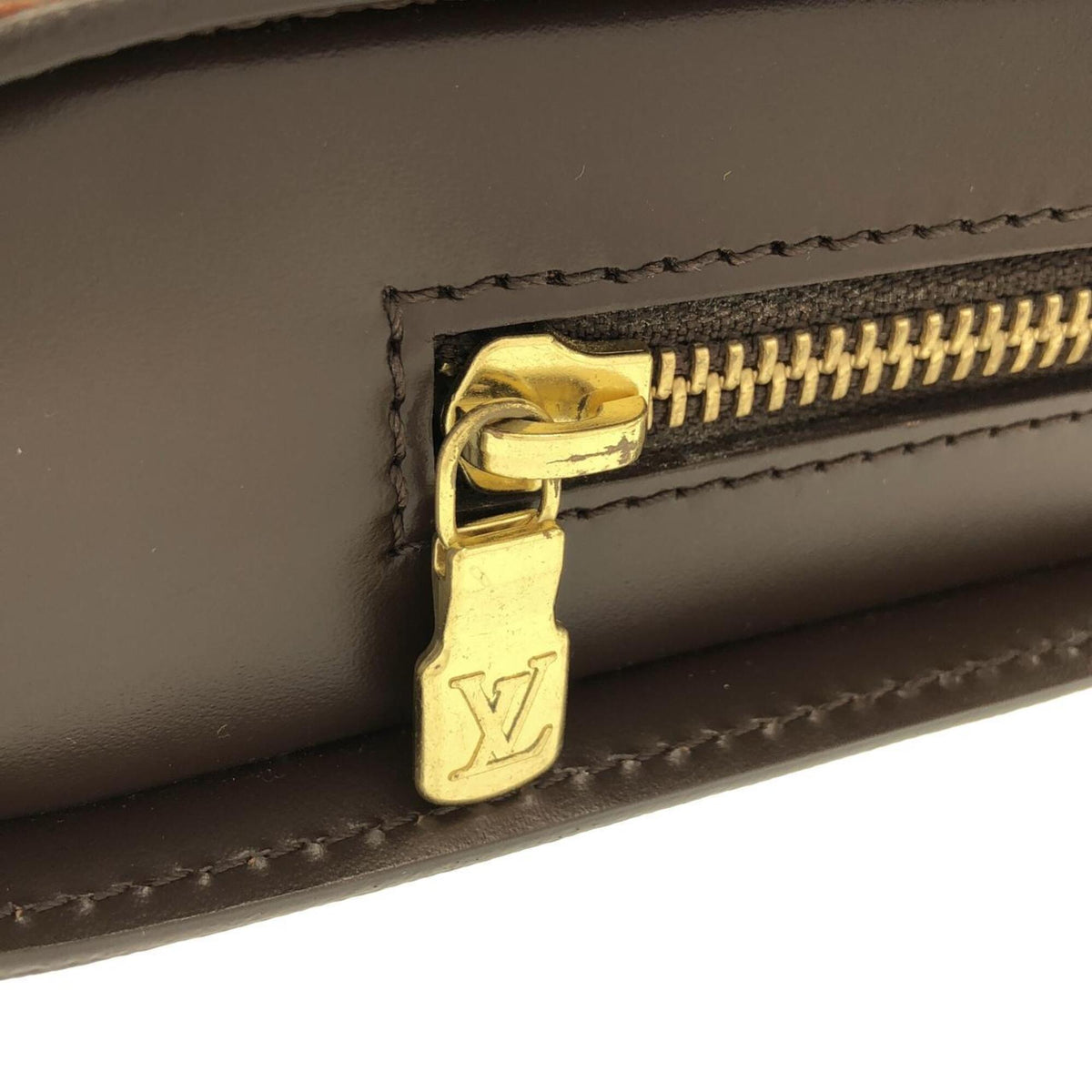 Louis Vuitton Ebene Coated Canvas Clutch Bag (Pre-Owned)