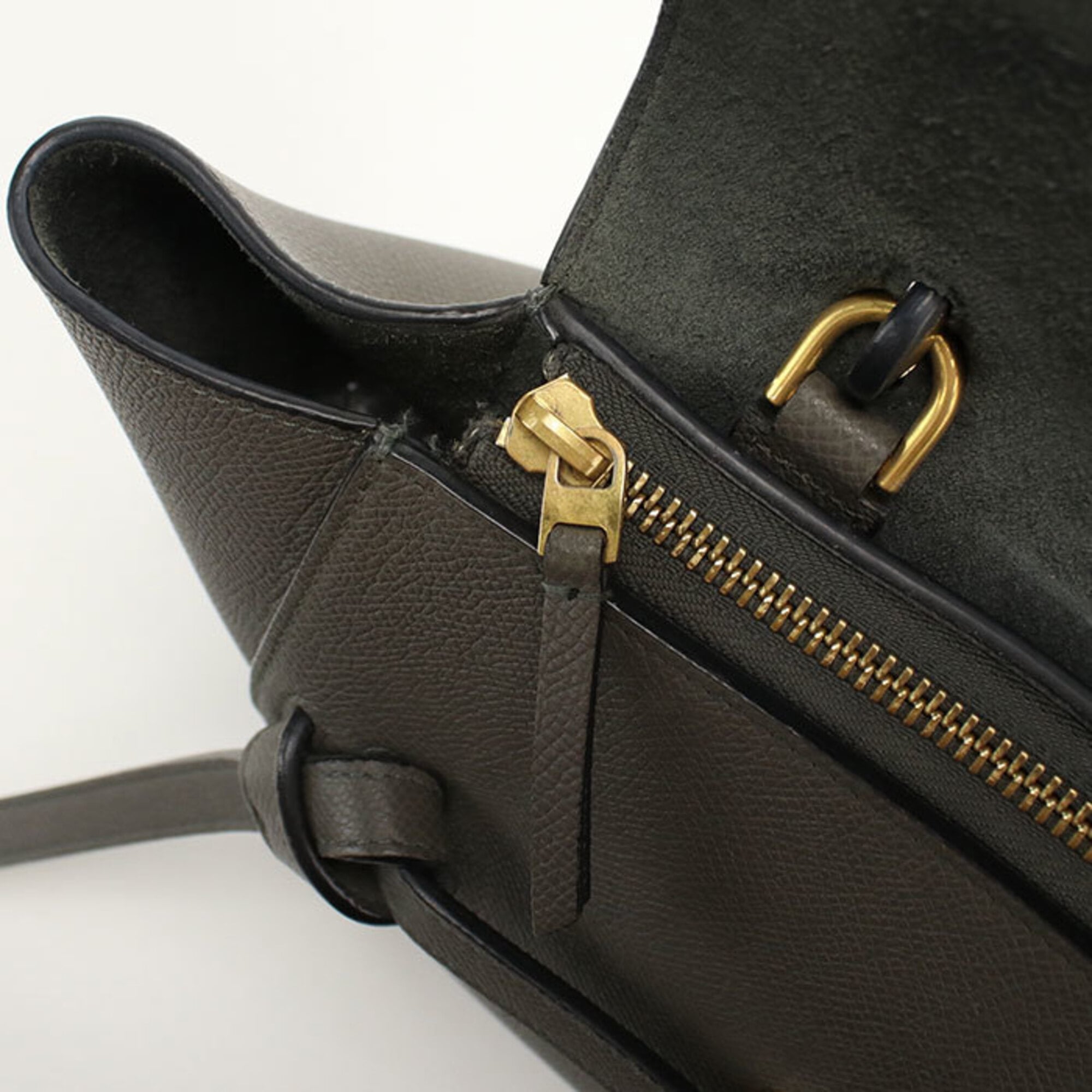 Celine Gray Leather Handbag (Pre-Owned)