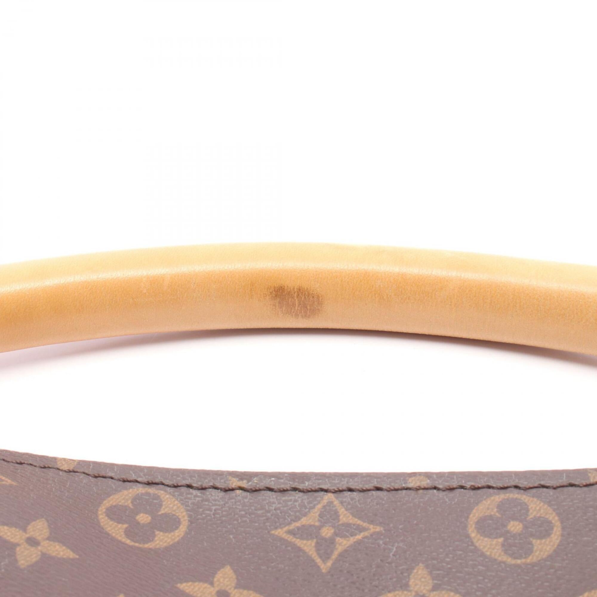 Louis Vuitton Monogram Brown Coated Canvas Leather Shoulder Bag (Pre-Owned)