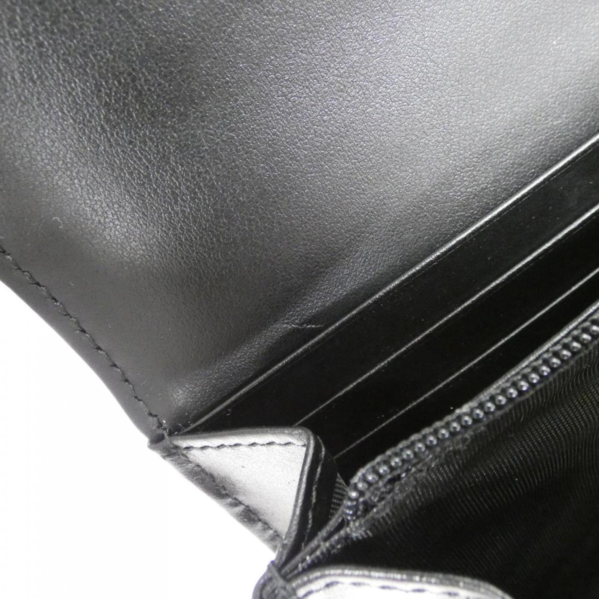 Gucci Black Quilting Leather Long Wallet (Bi-Fold) (Pre-Owned)