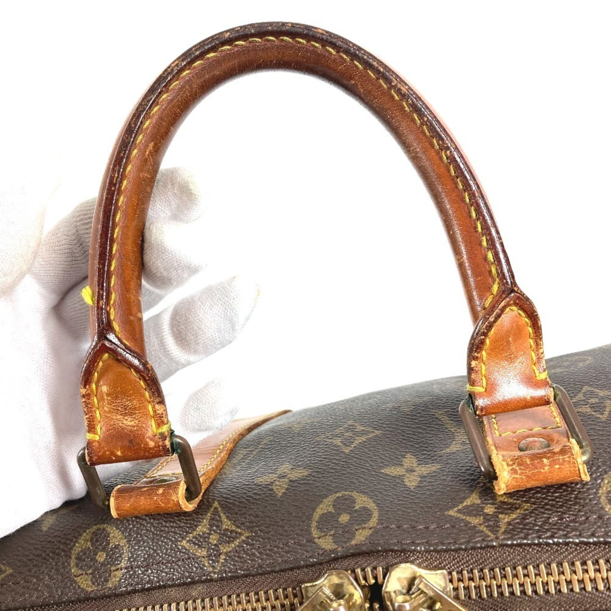 Louis Vuitton Brown Galle Monogram Monogram Boston Bag Handbag (Pre-Owned)
