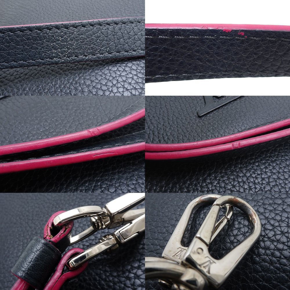 Louis Vuitton Cobalt Fuchsia Leather Handbag (Pre-Owned)