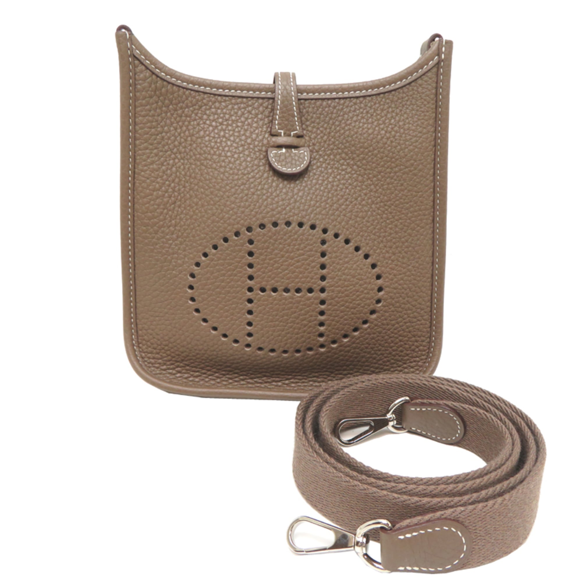 Hermes Etoupe Gray Shoulder Bag (Pre-Owned)