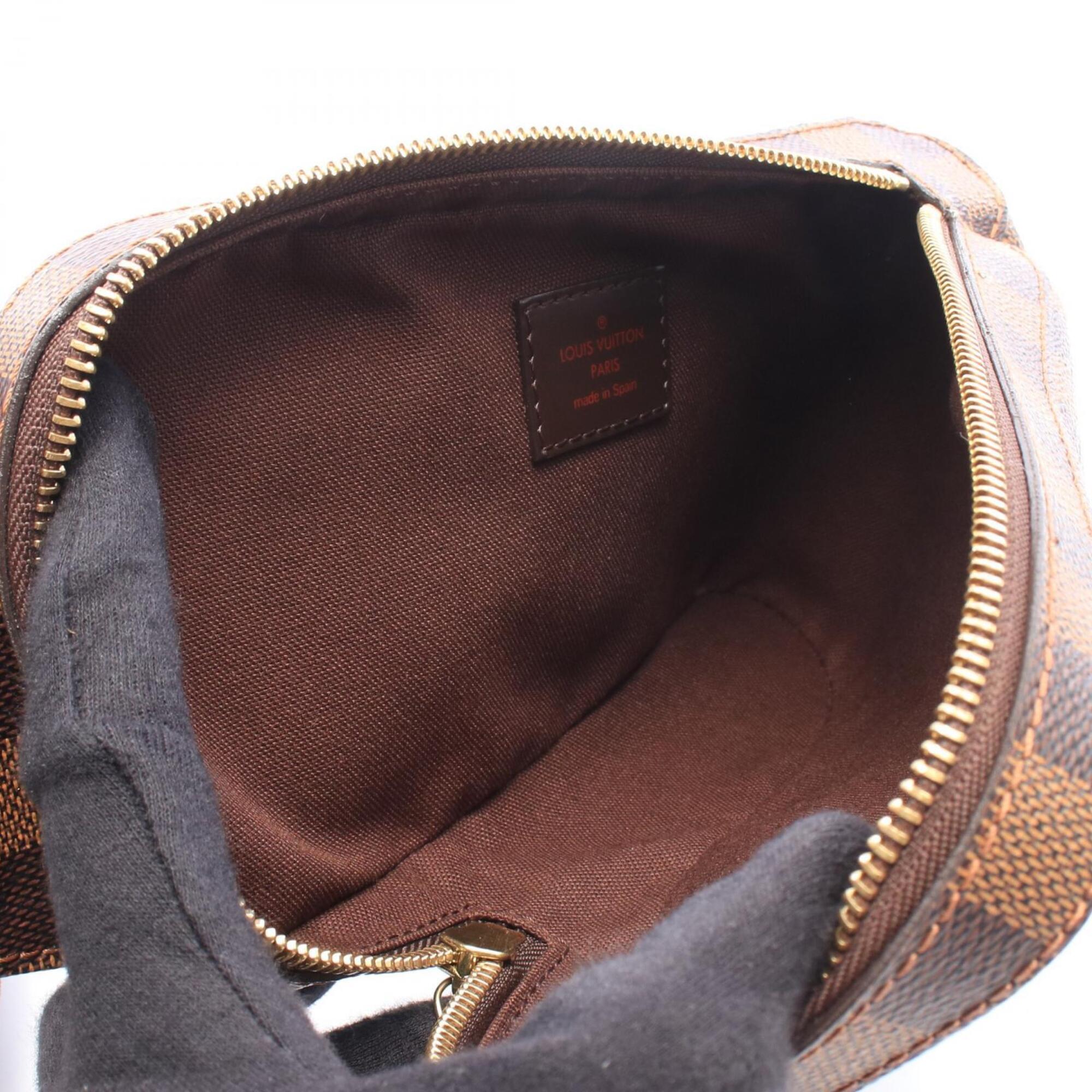 Louis Vuitton Brown Ebene Coated Canvas Fanny Pack Handbag (Pre-Owned)
