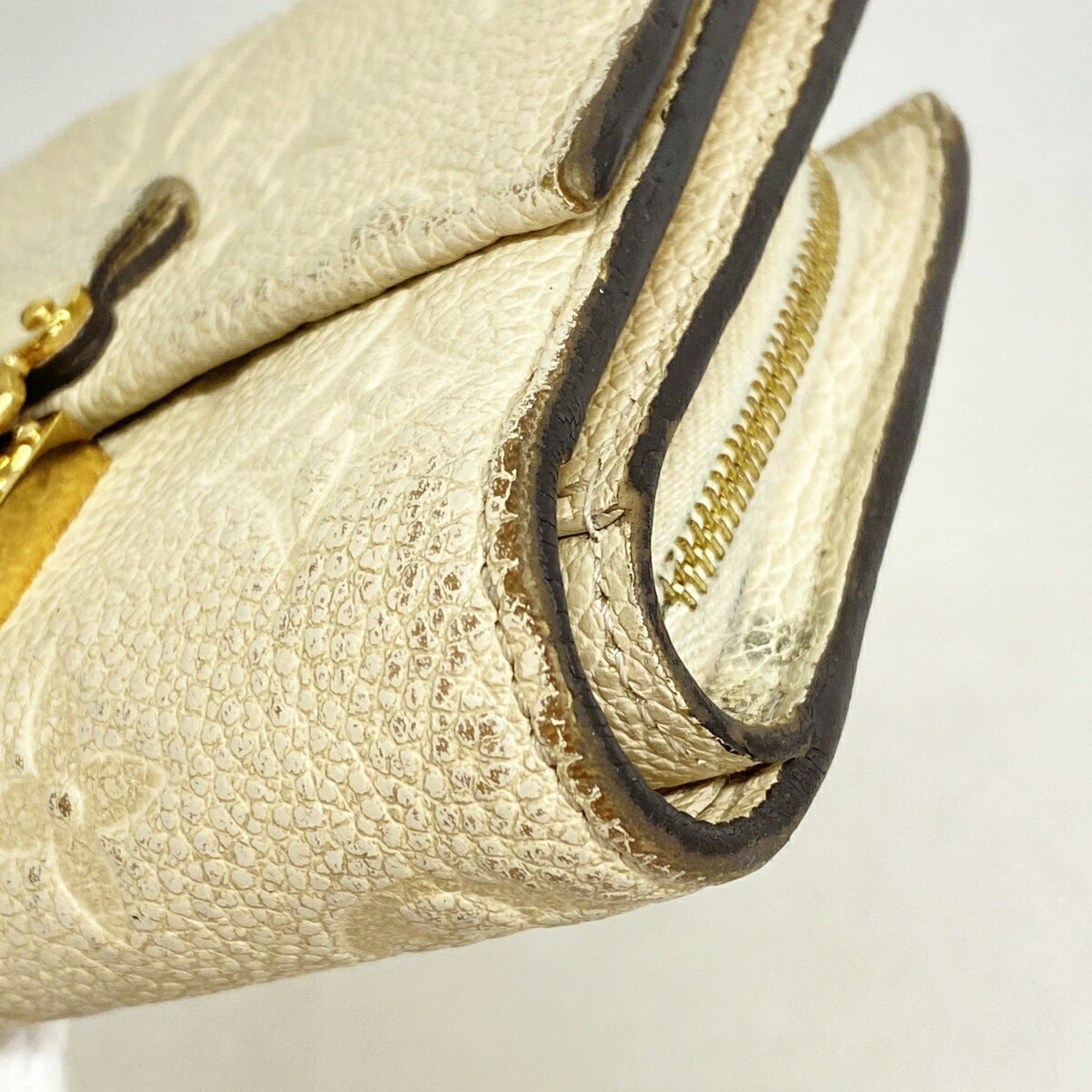 Louis Vuitton Cream Wallet (Tri-Fold) (Pre-Owned)