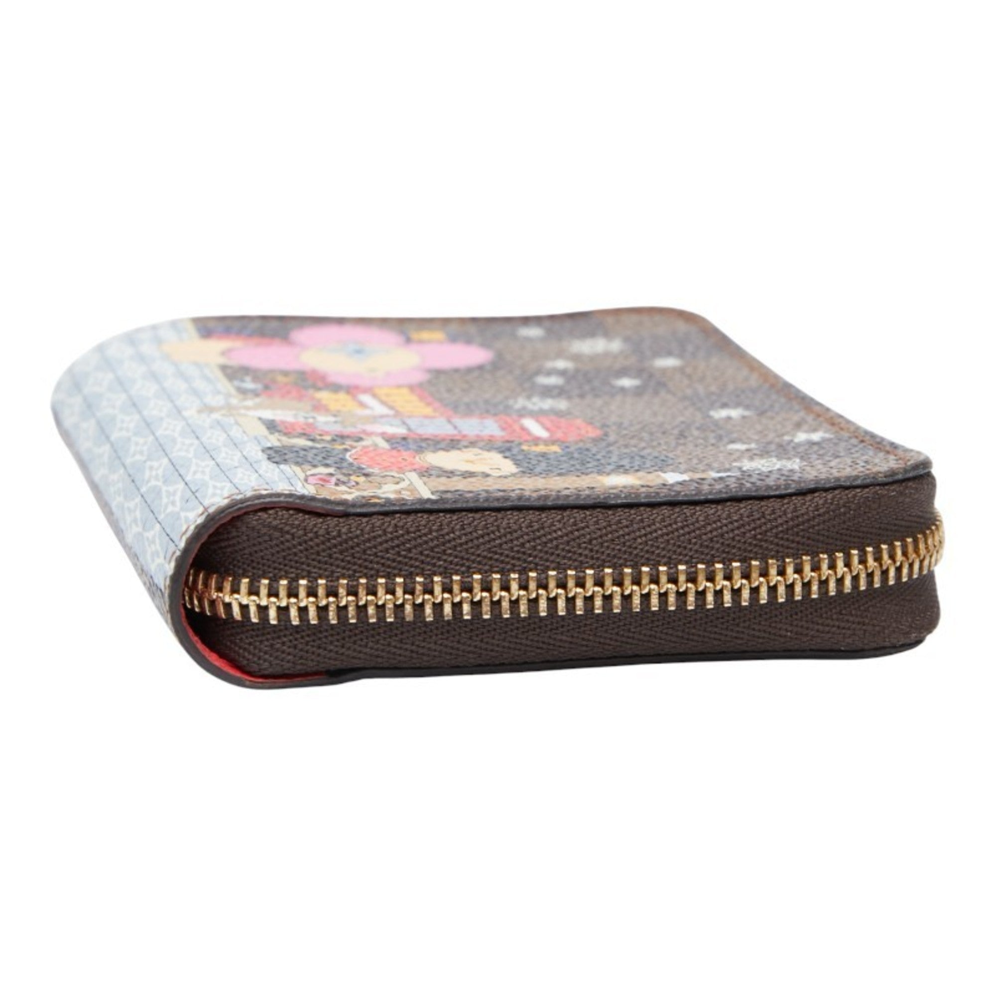 Louis Vuitton Brown Multi-Color Pvc Coin Purse/Coin Case (Pre-Owned)