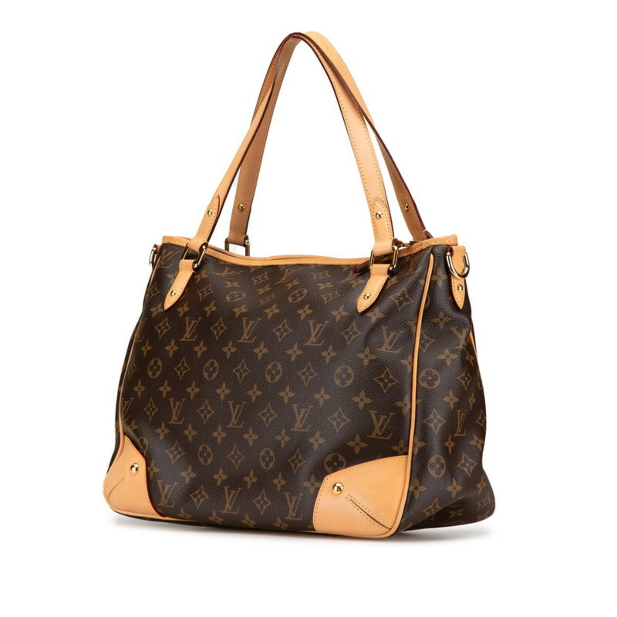 Louis Vuitton Brown Pvc Leather Shoulder Bag Tote Bag (Pre-Owned)