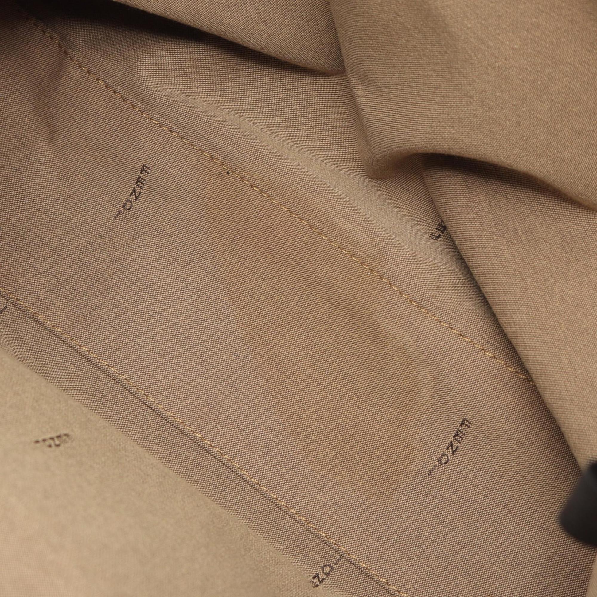 Fendi Beige Brown Canvas Leather Tote Bag (Pre-Owned)