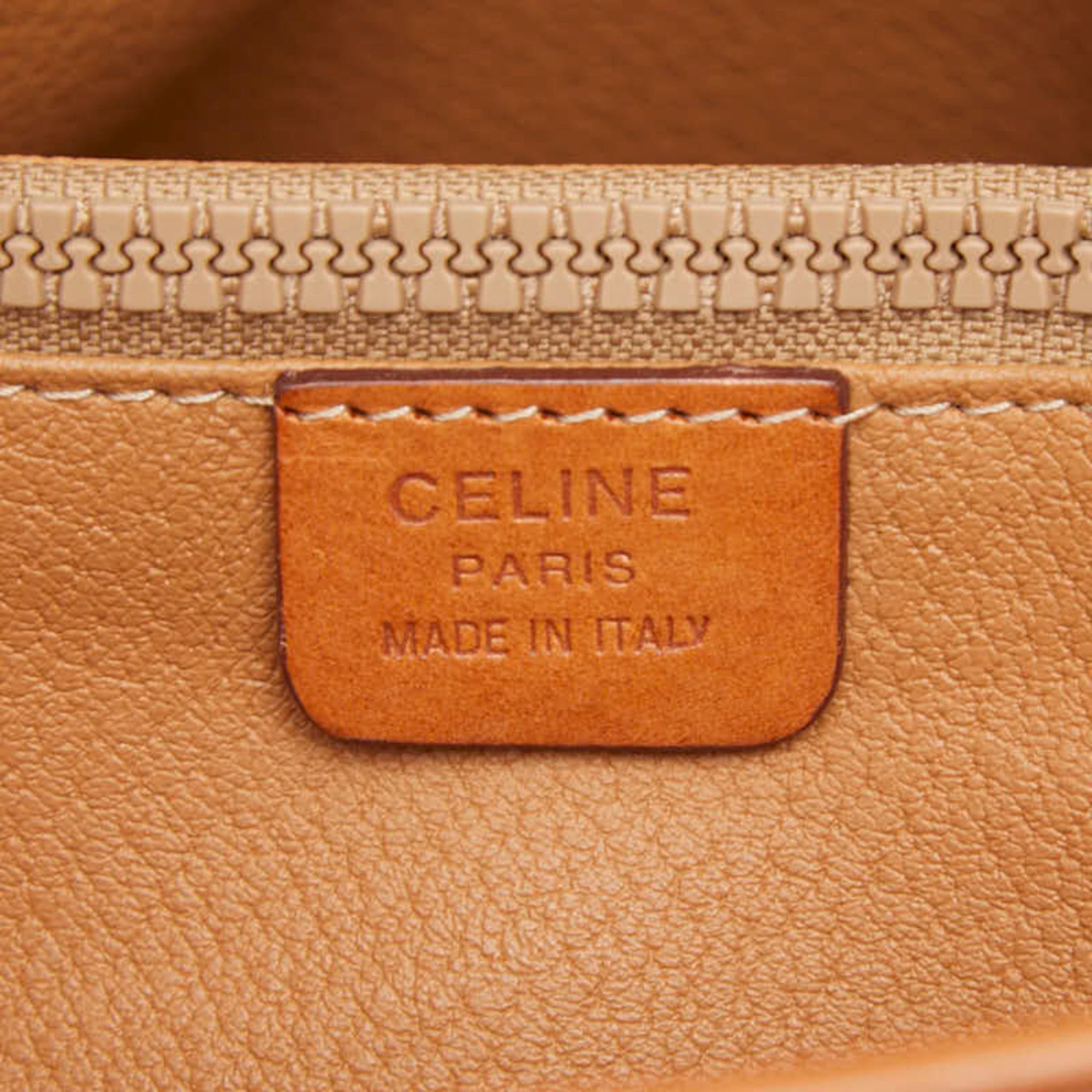 Celine Brown Pvc Leather Shoulder Bag Tote Bag (Pre-Owned)