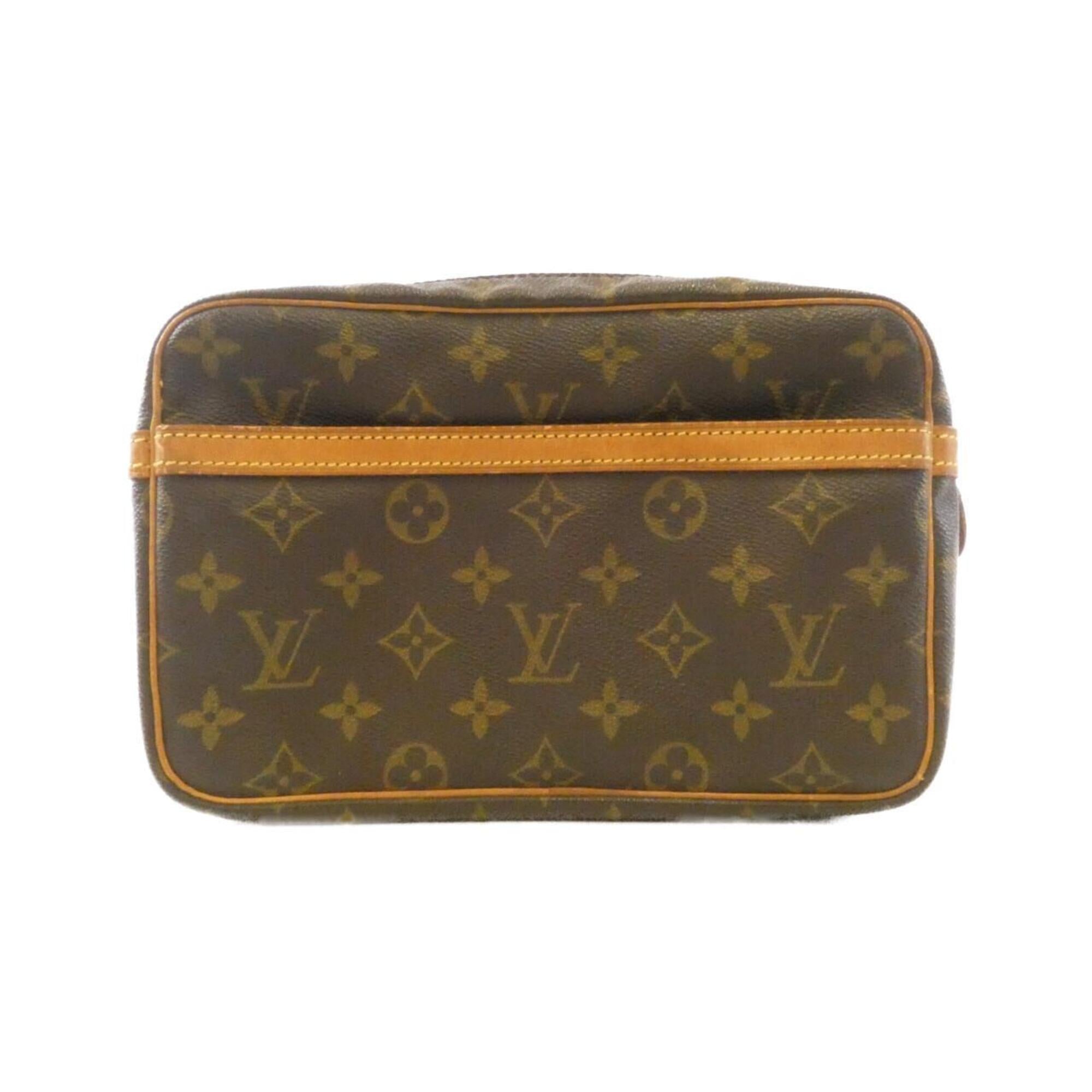 Louis Vuitton Monogram Marron Coated Canvas Handbag (Pre-Owned)