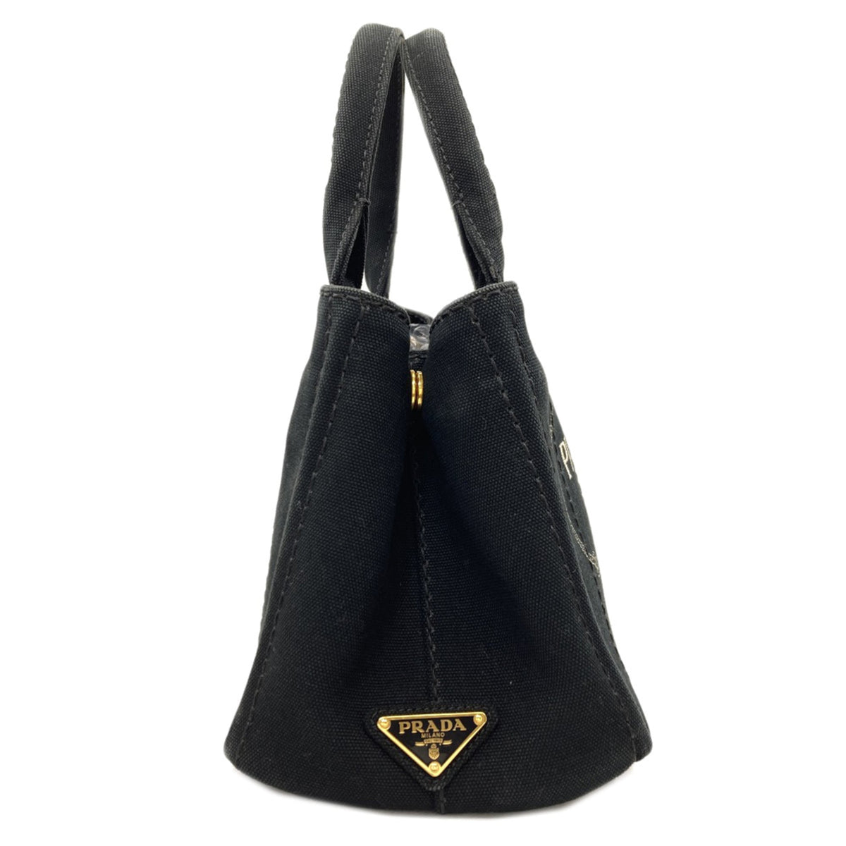 Prada Black Canvas Handbag (Pre-Owned)