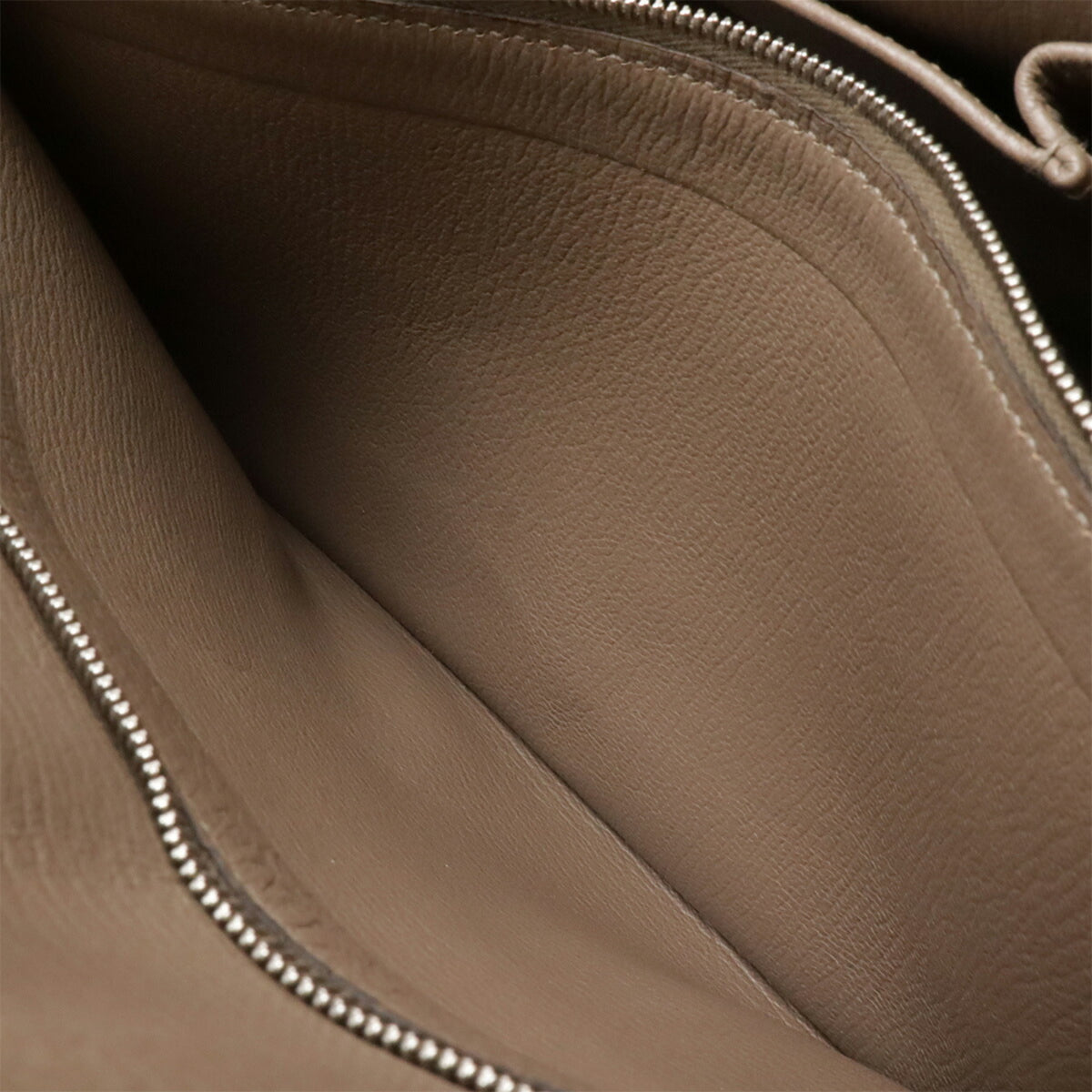 Hermes Gray Leather Handbag Shoulder Bag (Pre-Owned)