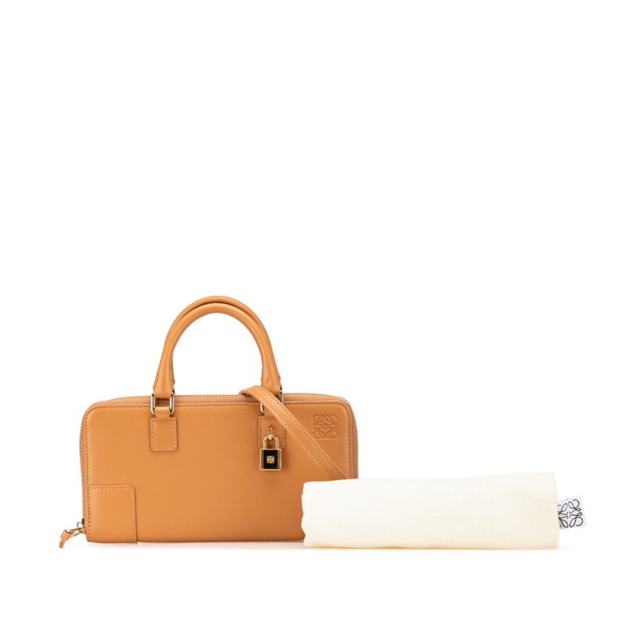 Loewe Brown Leather Handbag Shoulder Bag (Pre-Owned)