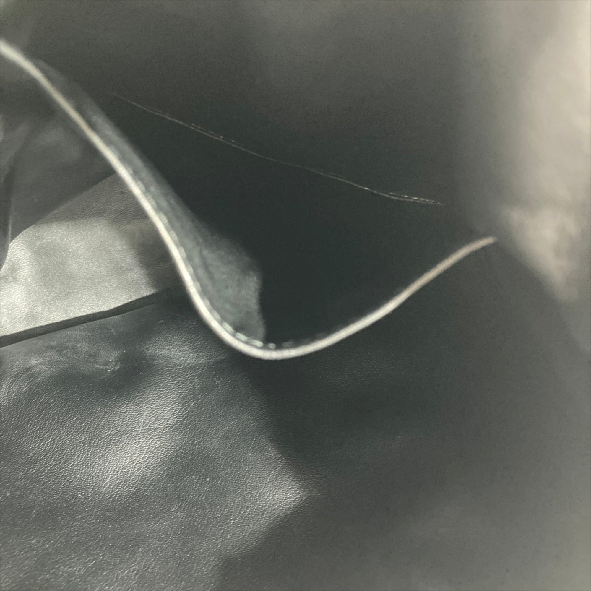Christian Dior Black Leather Handbag Tote Bag (Pre-Owned)