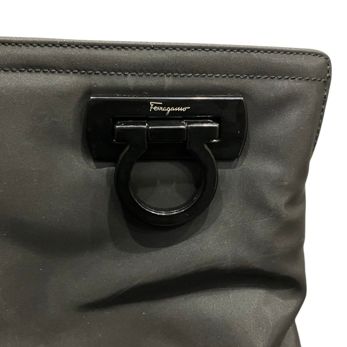 Salvatore Ferragamo Black Nylon Tote Bag (Pre-Owned)