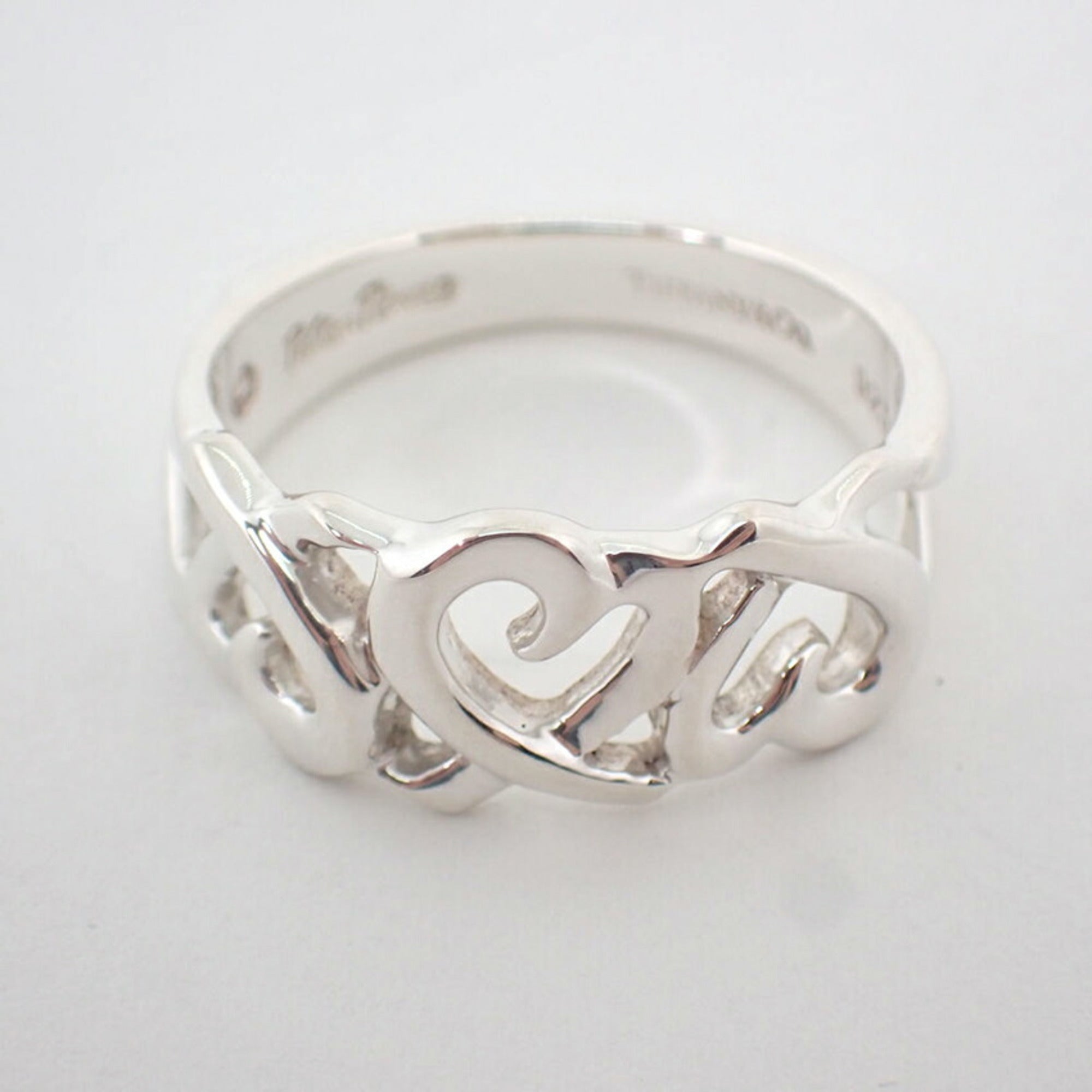 Tiffany Sterling Silver 925 Band Ring (Pre-Owned)