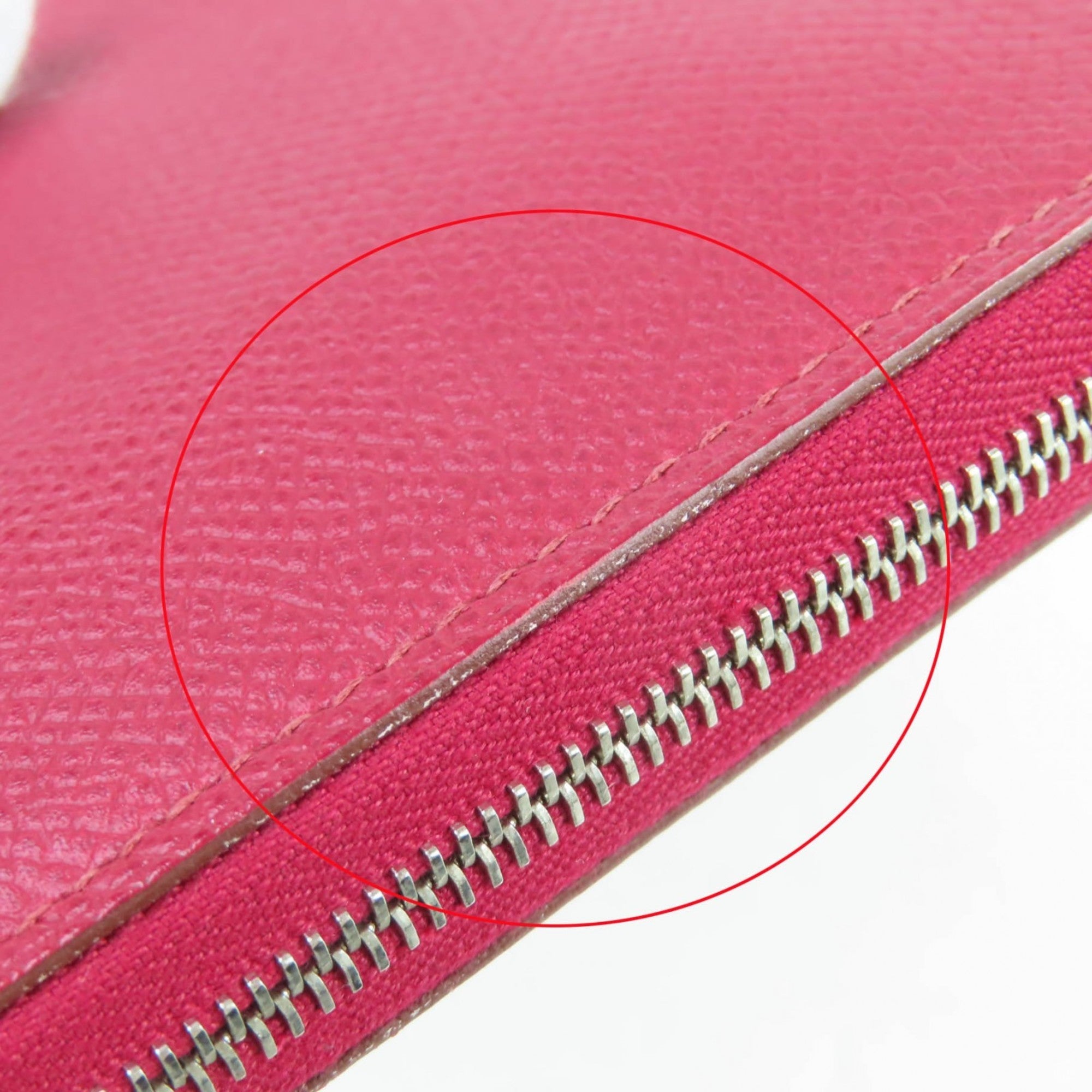 Hermes Ruby Epsom Leather Long Wallet (Bi-Fold) (Pre-Owned)