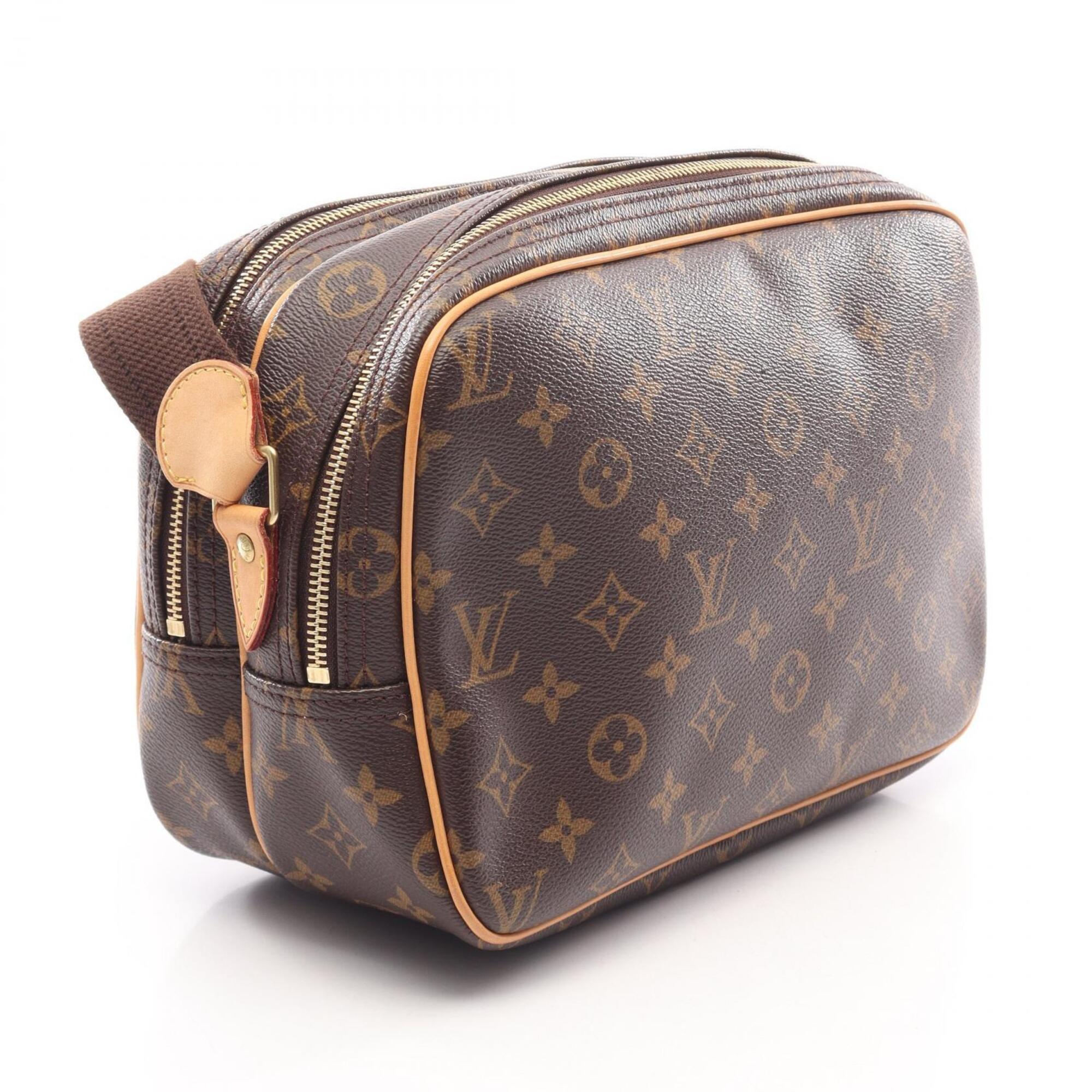 Louis Vuitton Brown Monogram Coated Canvas Leather Shoulder Bag (Pre-Owned)