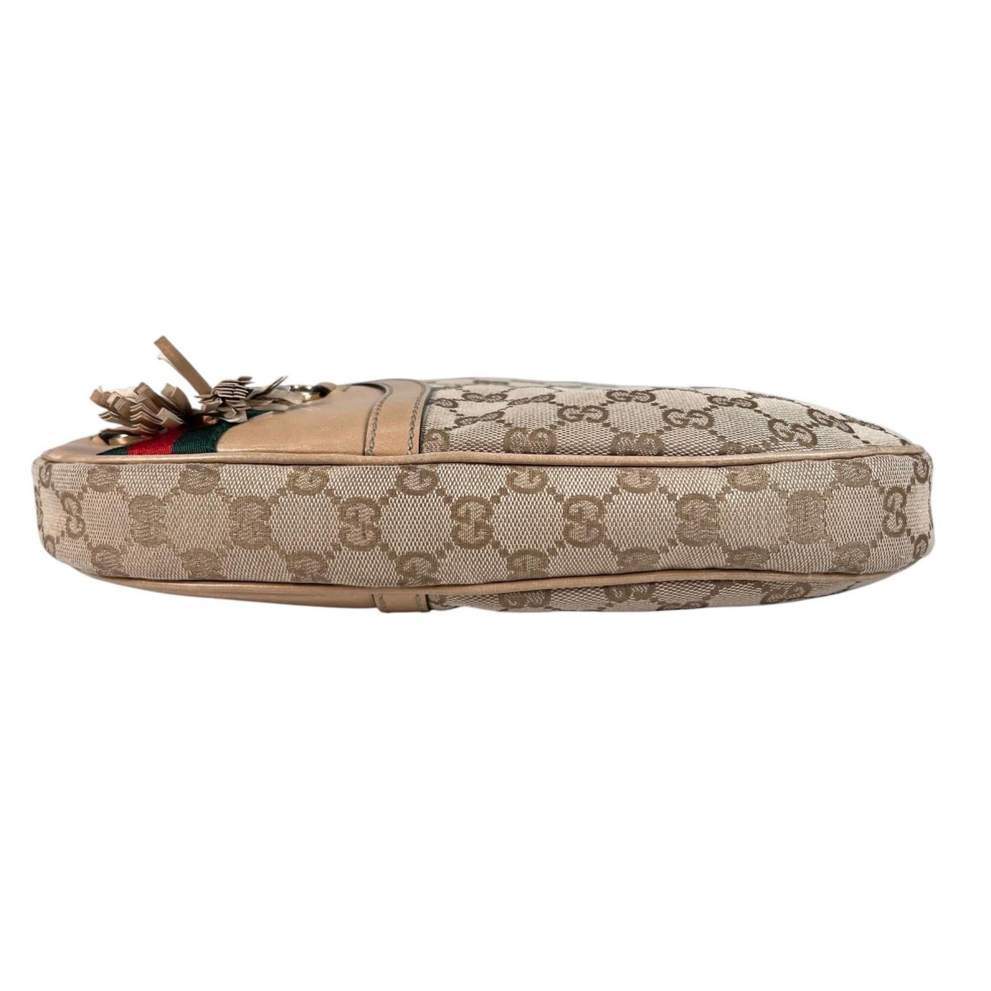 Gucci Beige Gg Canvas Shoulder Bag (Pre-Owned)