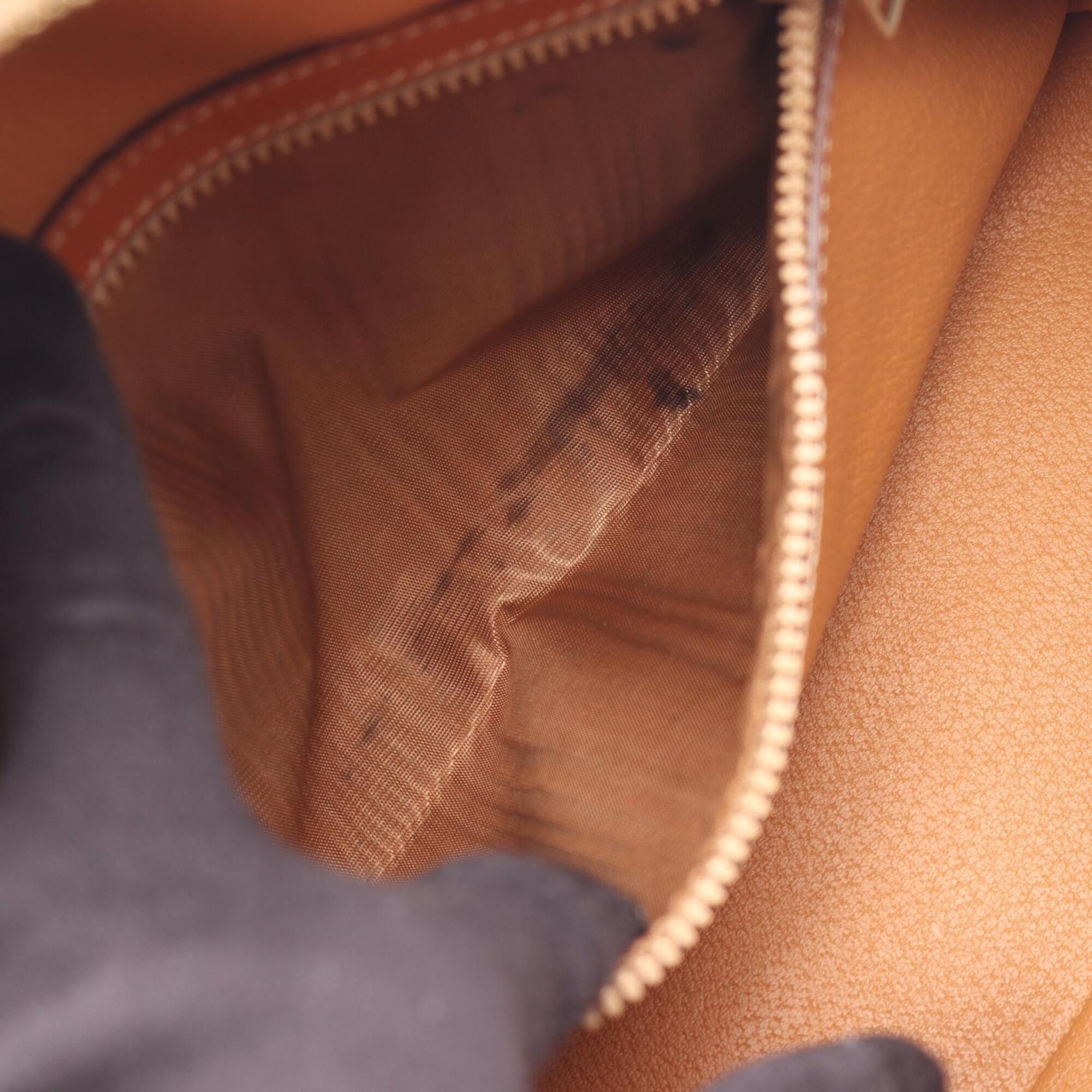 Celine Brown Coated Canvas Leather Handbag (Pre-Owned)