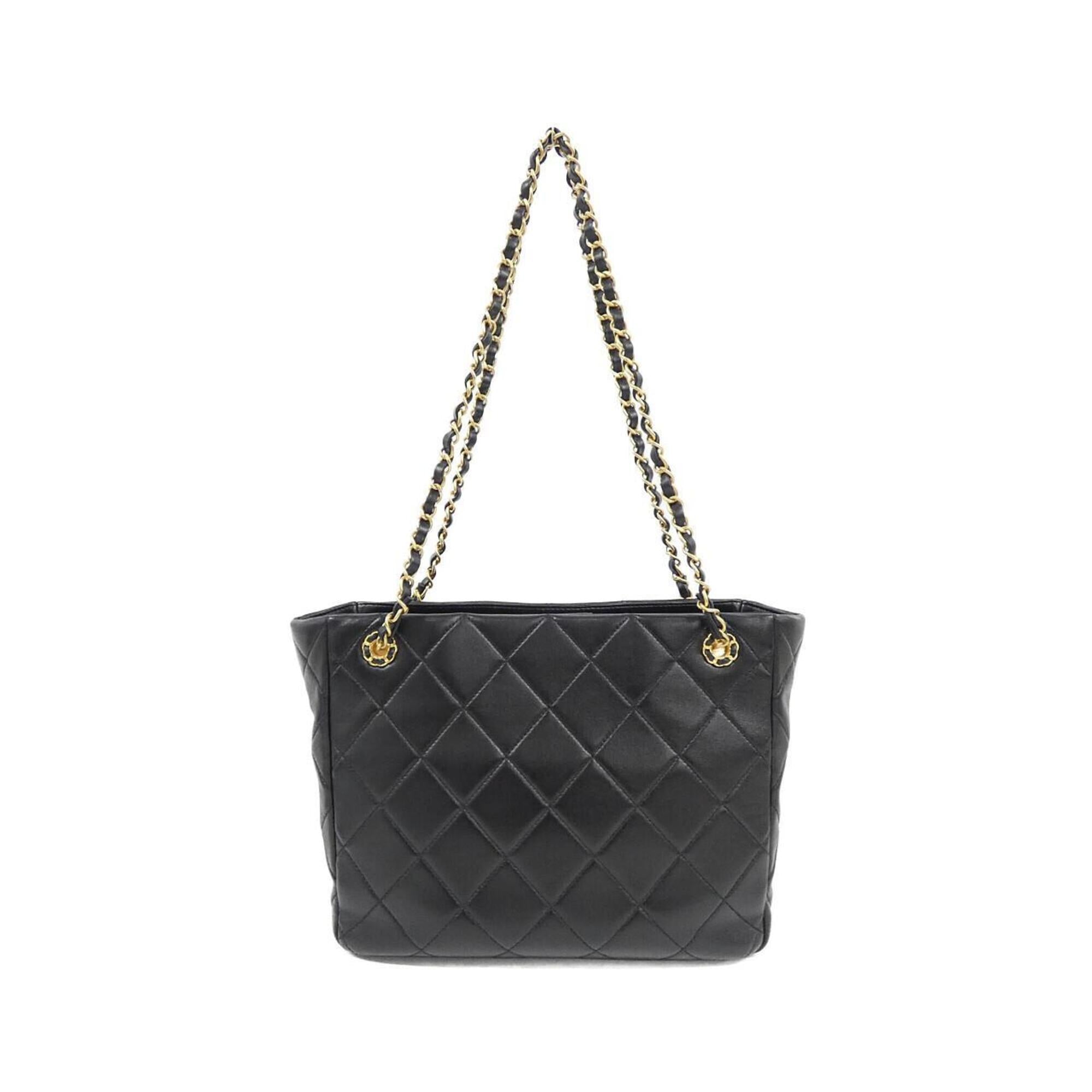 Chanel Black Leather Handbag (Pre-Owned)