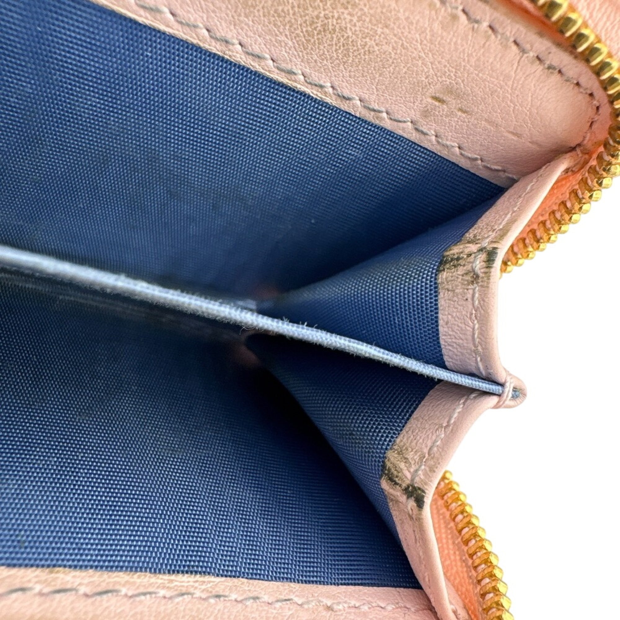 Gucci Blue Pink Leather Wallet (Bi-Fold) (Pre-Owned)
