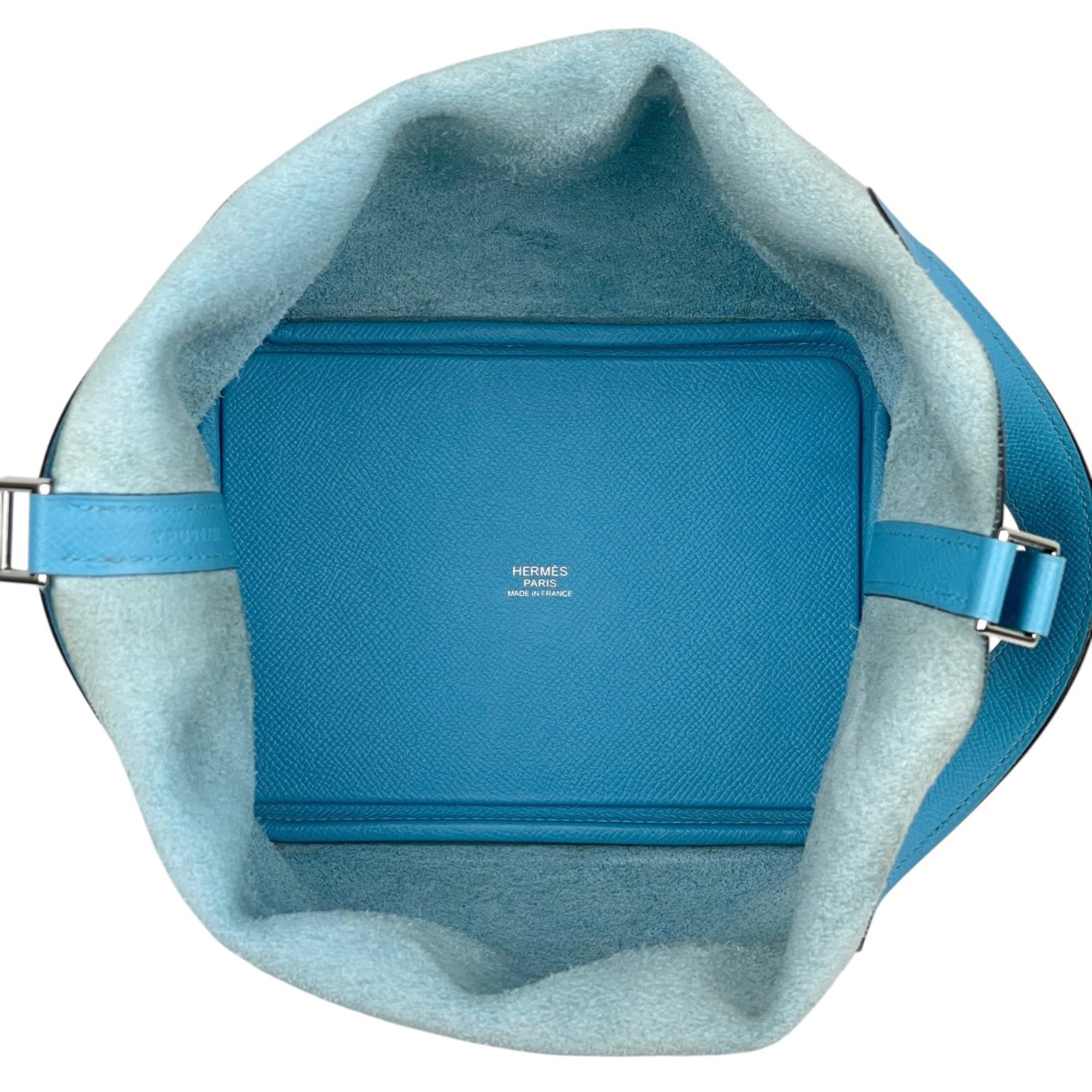 Hermes Blue Epsom Leather Handbag (Pre-Owned)