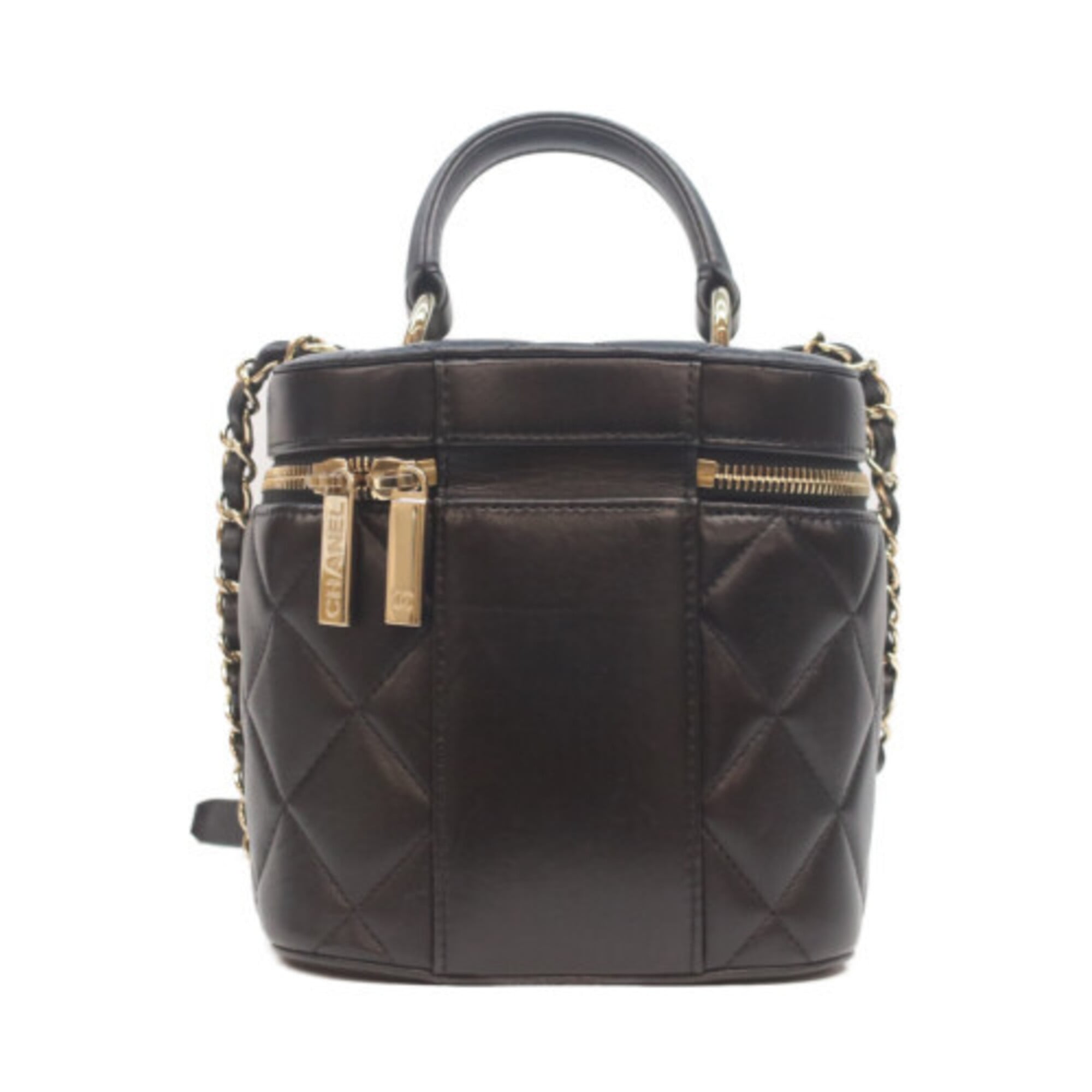 Chanel Black Leather Shoulder Bag (Pre-Owned)