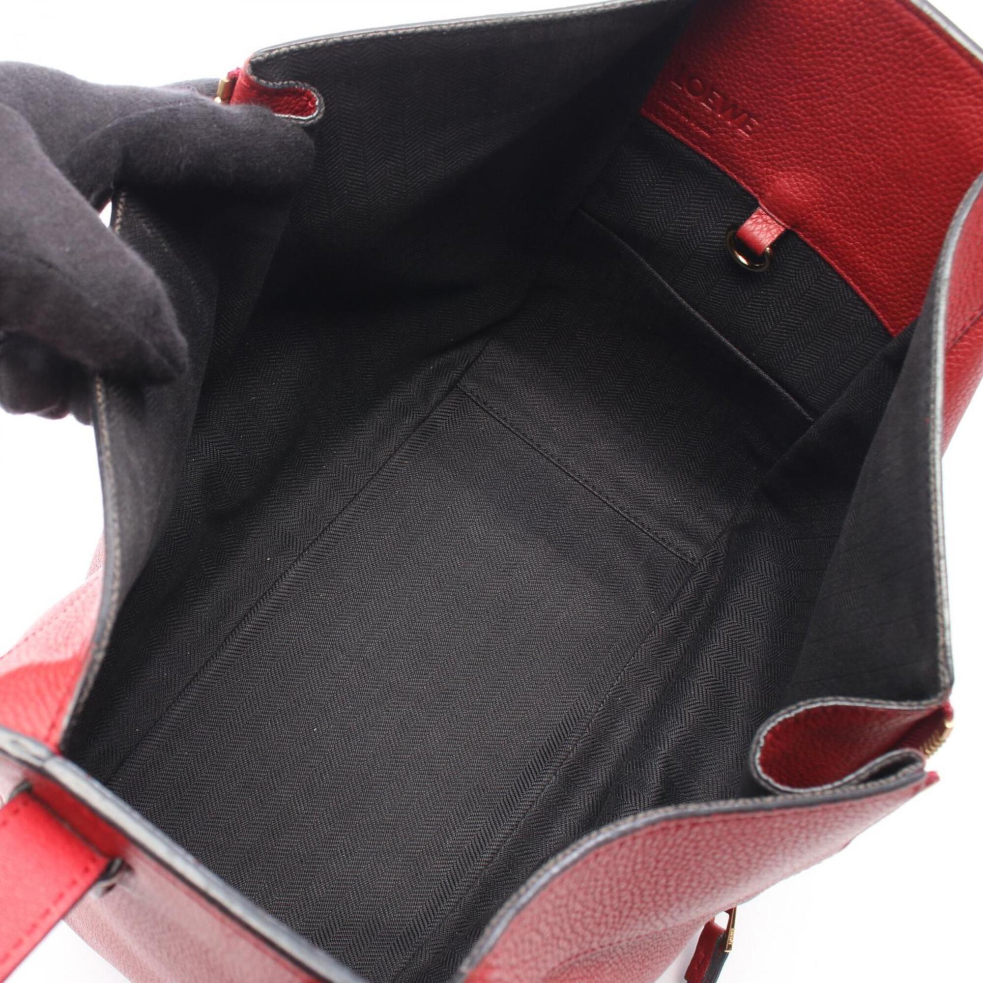Loewe Hammock Red Color Leather Handbag (Pre-Owned)