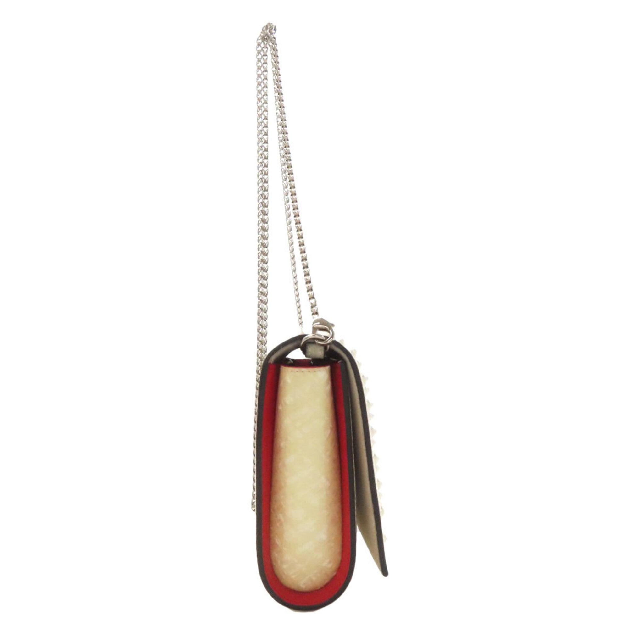 Christian Louboutin White Leather Shoulder Bag (Pre-Owned)