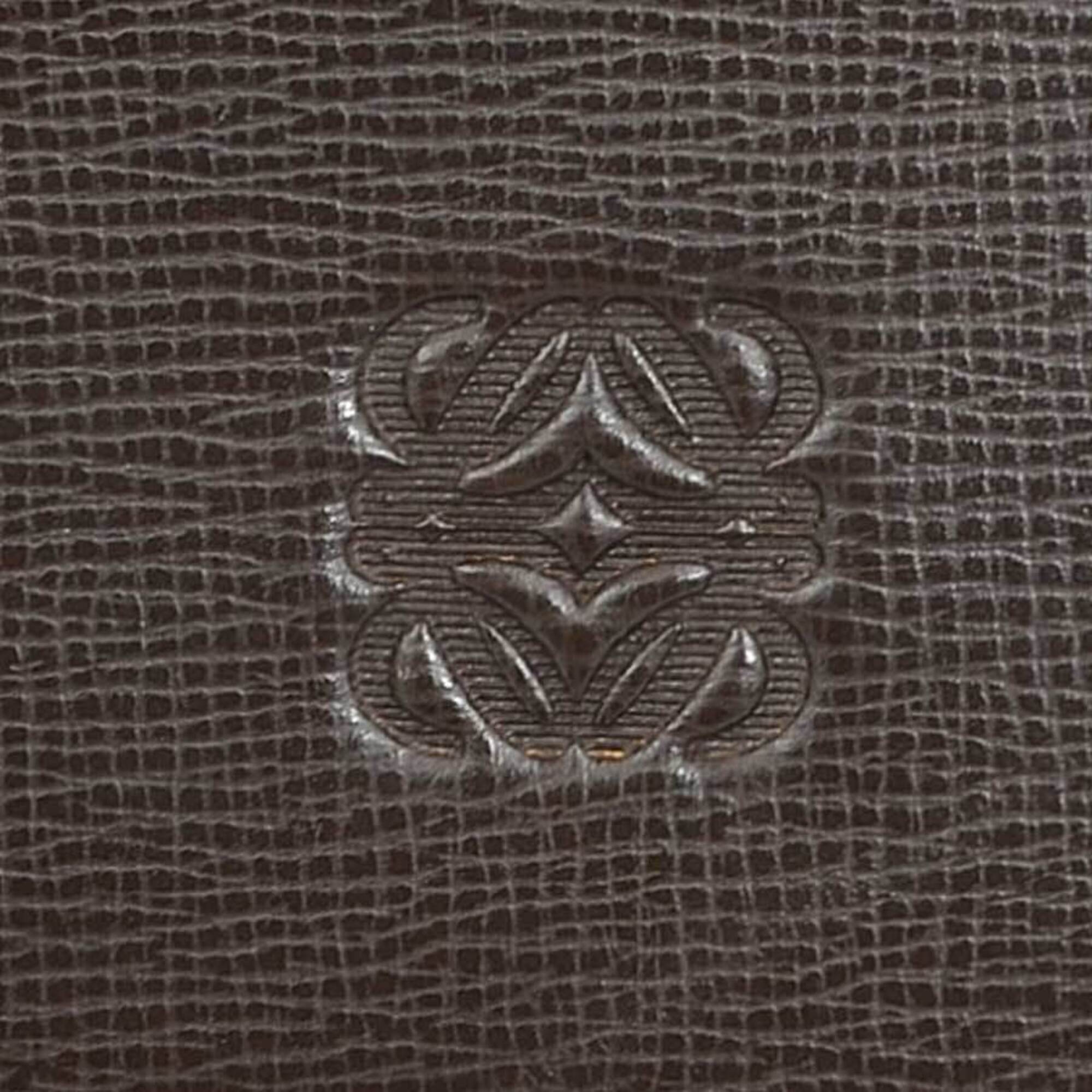 Loewe Dark Brown Leather Clutch Bag (Pre-Owned)